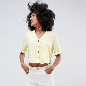 Button through boxy shirt